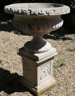 Discount Pamono Large Garden Planter on Plinth, 1920s