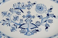 Pamono Large German Blue Onion Pattern Serving Platter from Meissen, 1890s><noscript><img width=