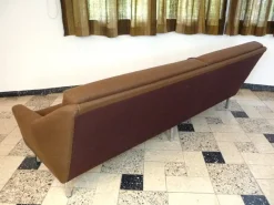 Pamono Large German Four-Seater Sofa by Eddie Harlis for Hans Kaufeld, 1958><noscript><img width=