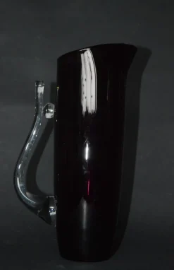 Pamono Large Glass Carafe attributed to Wszewłod Sarnecki, Poland, 1980s><noscript><img width=