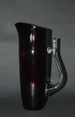 Pamono Large Glass Carafe attributed to Wszewłod Sarnecki, Poland, 1980s><noscript><img width=