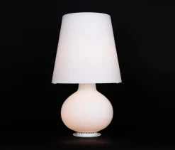 Sale Pamono Large Glass Table Lamp attributed to Fontana Arte, Italy, 1980s