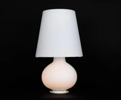Sale Pamono Large Glass Table Lamp attributed to Fontana Arte, Italy, 1980s