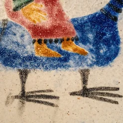 Pamono Large Glazed Ceramic Plaque by Marie-Henriette Bataille, 1960s><noscript><img width=