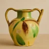 Best Pamono Large Glazed Terracotta Pitcher, Southwest France, 19th Century