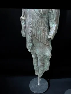 Pamono Large Greek Bronze Sculptures from the Achaean Period, 1940s, Set of 2><noscript><img width=