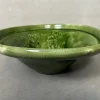 Pamono Large Green Ceramic Bowl, 1980s