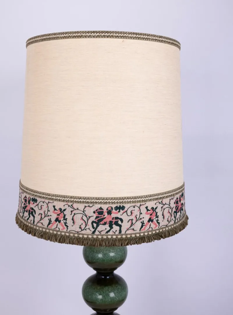 Pamono Large Green Ceramic Floor Lamp from Kaiser Leuchten, Germany, 1970s> Floor Lamps