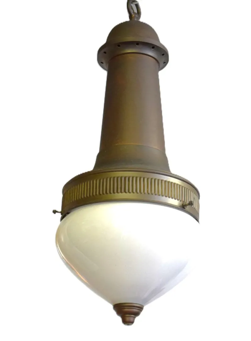 Hot Pamono Large Hall Lamp by Otto Wagner, 1890s