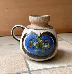 Clearance Pamono Large Handcrafted Ceramic Art Jug by Noomi Backhausen for Søholm, Denmark, 1960s
