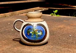 Clearance Pamono Large Handcrafted Ceramic Art Jug by Noomi Backhausen for Søholm, Denmark, 1960s