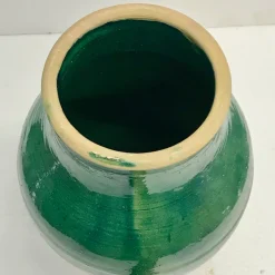 Discount Pamono Large Handmade Glazed Terracotta Pot by Golnaz