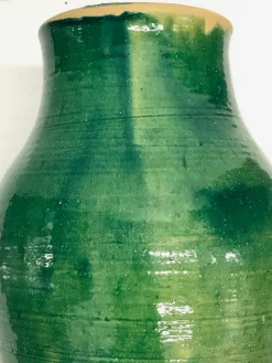 Discount Pamono Large Handmade Glazed Terracotta Pot by Golnaz