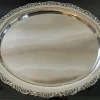 Pamono Large Handmade Sterling Silver Platter, 1930s