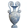 Pamono Large Hand-Painted Ceramic Vase from Spotorno, 1950s> Vases