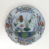 Pamono Large Hand-Painted Plate with Italian Oriental Decoration from Faenza, 1940s> Dinnerware Accessories