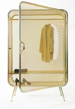 Pamono Large Harold Gold Cabinet by Jesse Visser> Storage