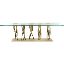 Outlet Pamono Large Il Pezzo 8 Glass Table by Il Pezzo Mancante