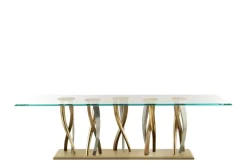 Outlet Pamono Large Il Pezzo 8 Glass Table by Il Pezzo Mancante