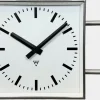 Best Pamono Large Industrial Square Double Sided Factory Wall Clock from Pragotron, 1970s