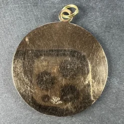 New Pamono Large Italian 18 Karat Yellow Gold Queen Nefertiti Bust Charm Pendant, 1980s