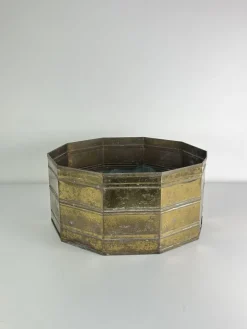 Pamono Large Italian Brass Planter, 1960s><noscript><img width=