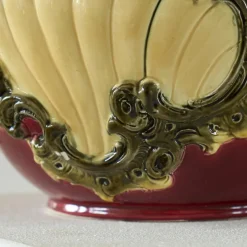 Clearance Pamono Large Italian Capodimonte Pottery Vase or Planter, Early 20th Century