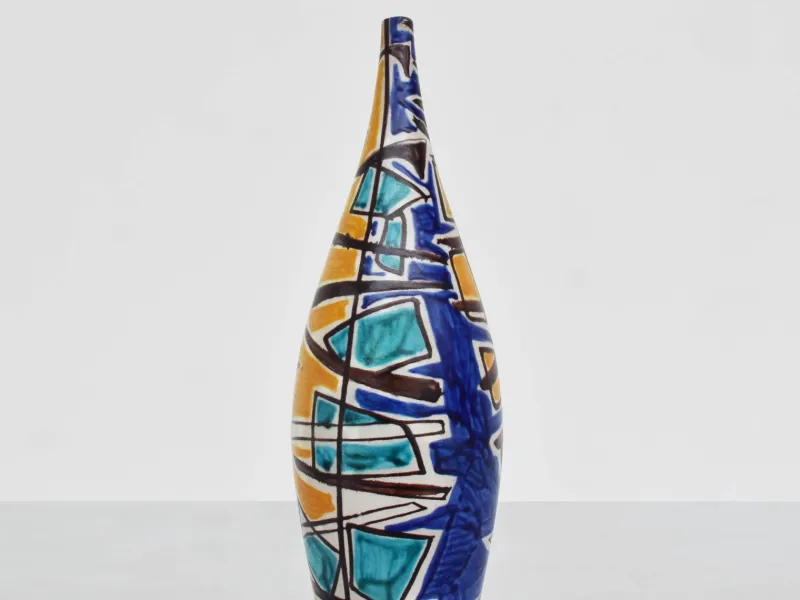 Pamono Large Italian Ceramic Solifiore Vase, 1950s> Vases