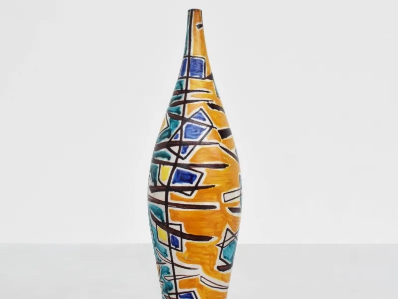 Pamono Large Italian Ceramic Solifiore Vase, 1950s> Vases