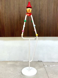 Pamono Large Italian Pinocchio Coat Rack from Giocattoli Galetti Milano, 1950s> Racks, Hooks & Valets