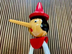 Pamono Large Italian Pinocchio Coat Rack from Giocattoli Galetti Milano, 1950s><noscript><img width=
