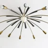 Clearance Pamono Large Italian Sputnik Ceiling Light from Stilnovo, 1950s