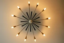 Clearance Pamono Large Italian Sputnik Ceiling Light from Stilnovo, 1950s