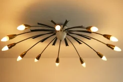 Clearance Pamono Large Italian Sputnik Ceiling Light from Stilnovo, 1950s