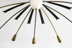 Clearance Pamono Large Italian Sputnik Ceiling Light from Stilnovo, 1950s