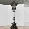 Sale Pamono Large Italian Wrought Iron Outdoor Lamppost from Mazzucotelli, Italy, 1910s