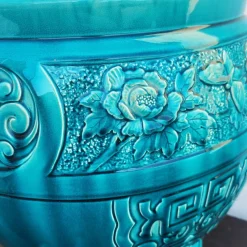 Pamono Large Japanese-Style Ceramic Planter, 1800s><noscript><img width=