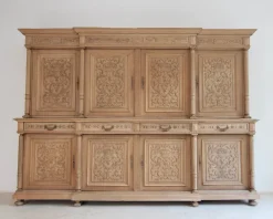 Outlet Pamono Large Late 19th Century Bleached Oak Cabinet