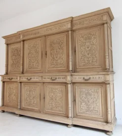 Outlet Pamono Large Late 19th Century Bleached Oak Cabinet
