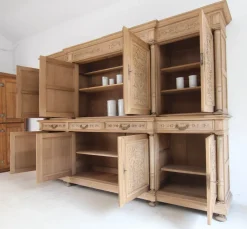 Outlet Pamono Large Late 19th Century Bleached Oak Cabinet