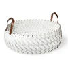 Pamono Large Leather Almeria Basket with Handles> Trunks, Crates & Baskets