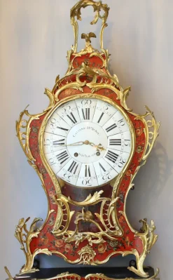 Clearance Pamono Large Louis XV Cartel Clock & Wall Console, France, 1750s, Set of 2