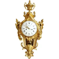 Pamono Large Louis XVI Cartel Wall Clock, Paris, 1770s><noscript><img width=