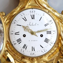Pamono Large Louis XVI Cartel Wall Clock, Paris, 1770s><noscript><img width=