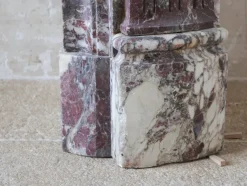 Online Pamono Large Louis XVI French Fireplace in Exceptional Fleur De Pêche Marble