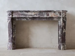 Online Pamono Large Louis XVI French Fireplace in Exceptional Fleur De Pêche Marble