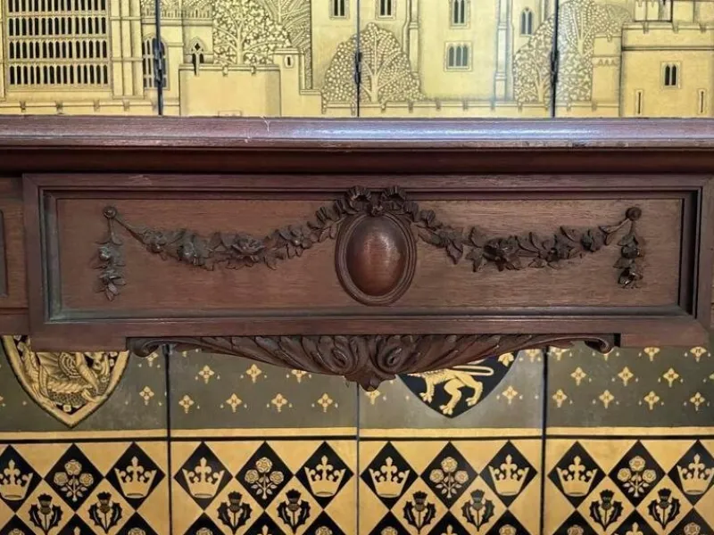 Pamono Large Louis XVI Style Walnut Console Table> Console Tables