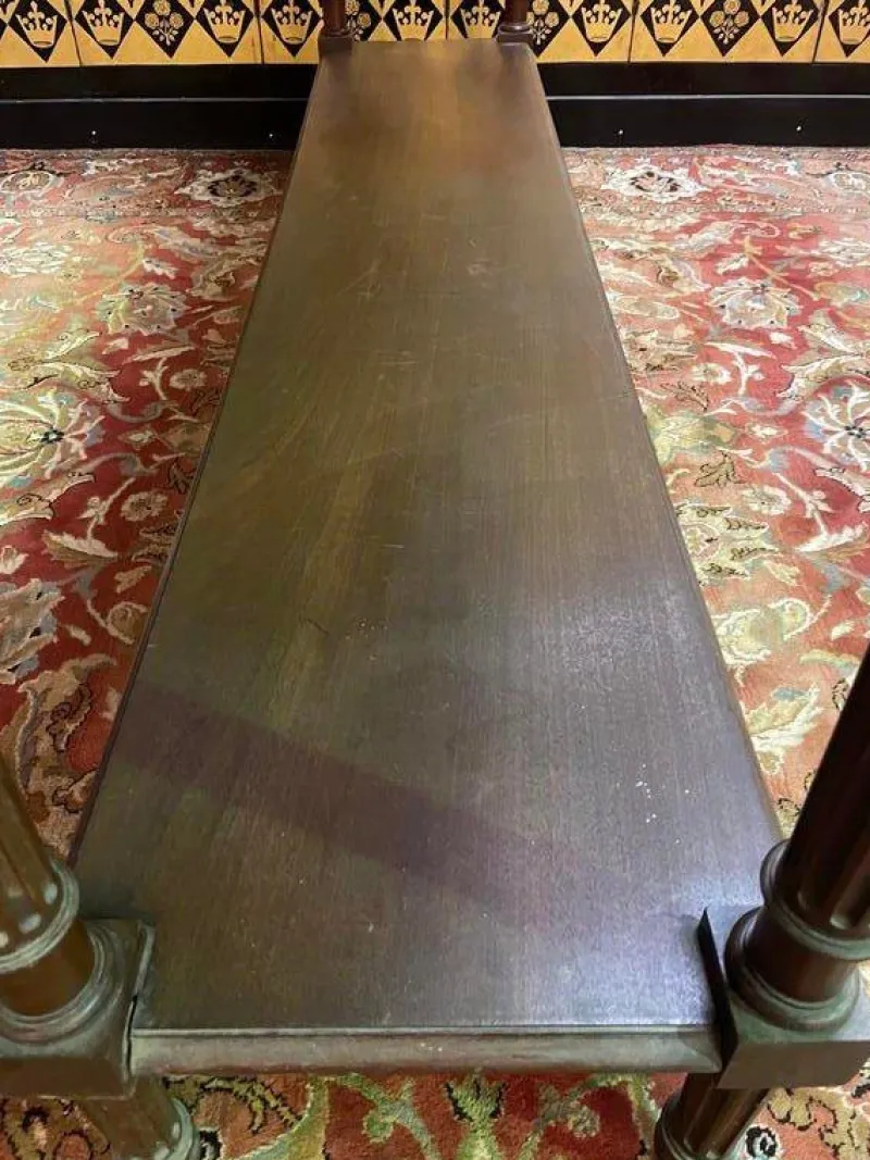 Pamono Large Louis XVI Style Walnut Console Table> Console Tables