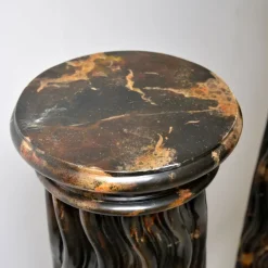 Pamono Large Marble Effect Columns, 1970, Set of 2><noscript><img width=