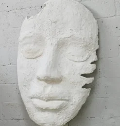 Pamono Large Mask, 1970s, Plaster> Sculpture